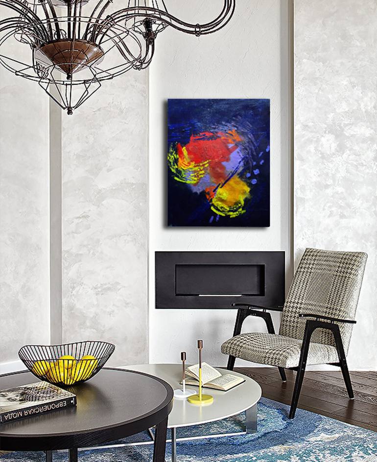 Original Abstract Expressionism Abstract Painting by Nadia Porro