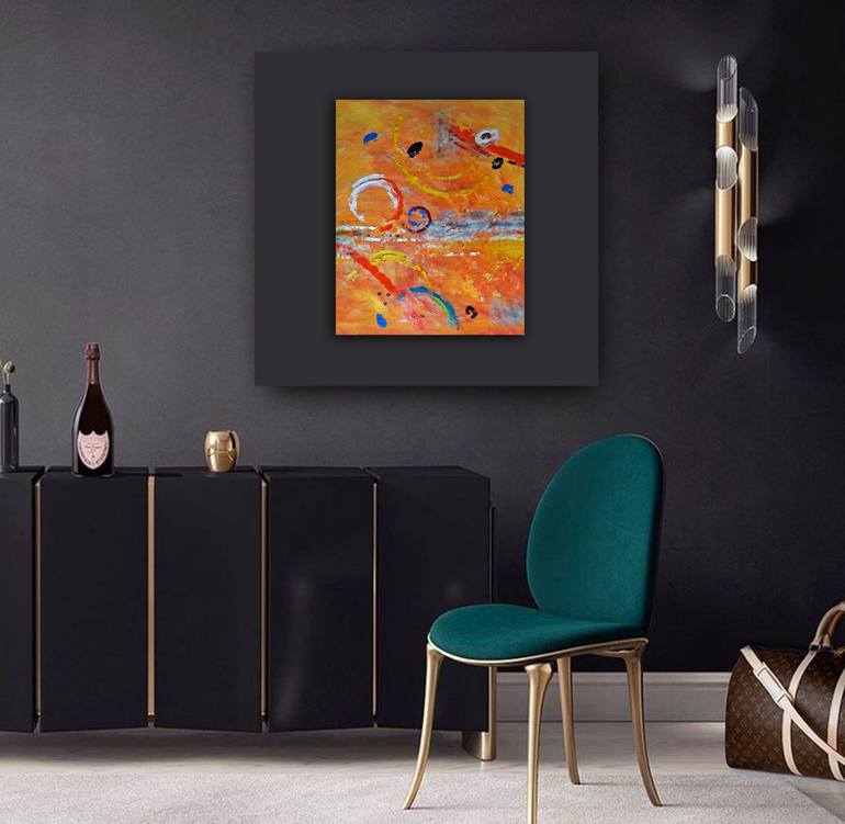 Original Abstract Expressionism Abstract Painting by Nadia Porro