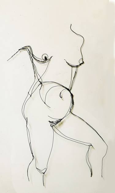 Original Minimalism Nude Sculpture by Lena Tsirulnik
