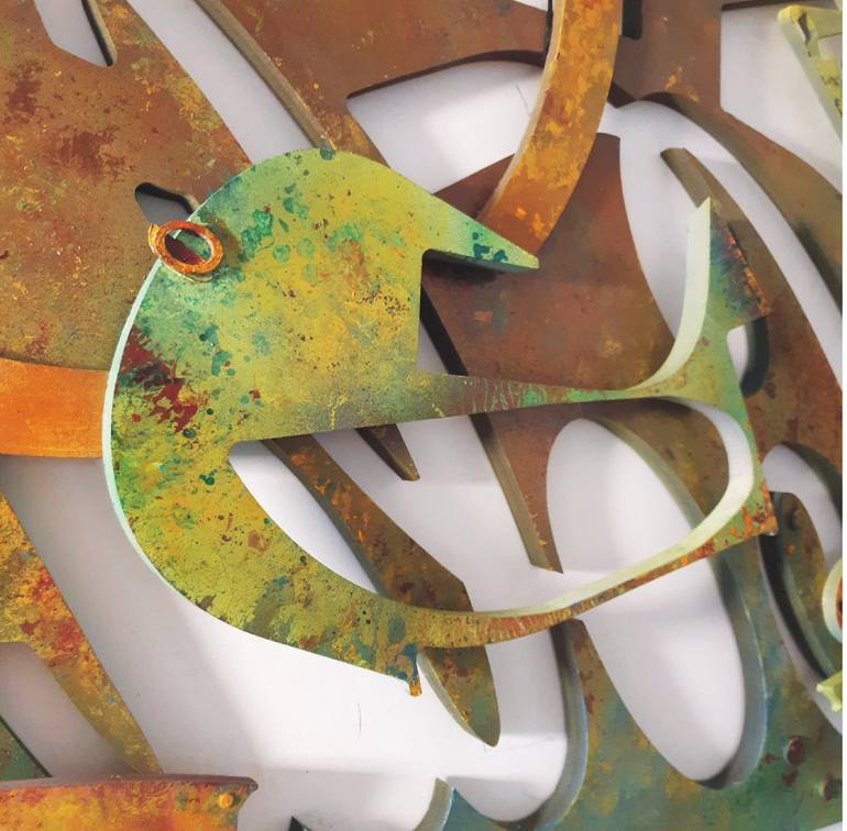 Original Expressionism Abstract Sculpture by Lena Tsirulnik