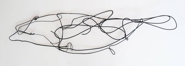 Original Modern Fish Sculpture by Lena Tsirulnik