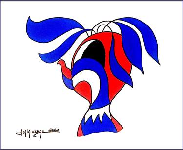 Print of Abstract Expressionism Cartoon Paintings by Alain Elbaz