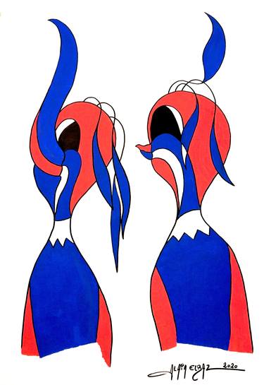 Print of Pop Art Cartoon Paintings by Alain Elbaz