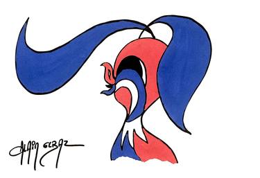 Print of Cartoon Paintings by Alain Elbaz