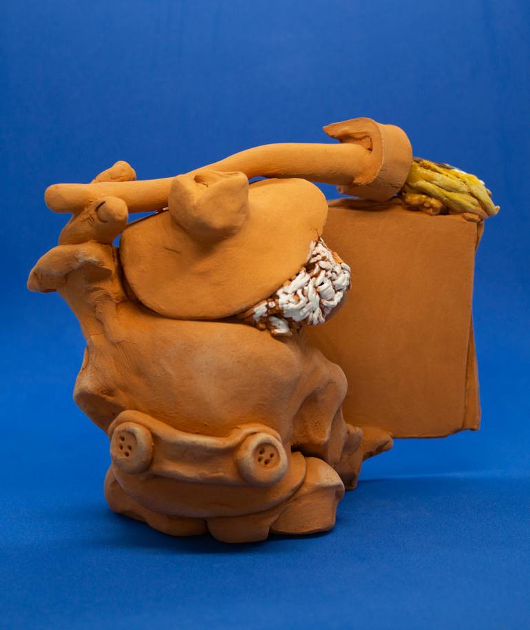 Original Expressionism Humor Sculpture by Oleg Sharapanovsky