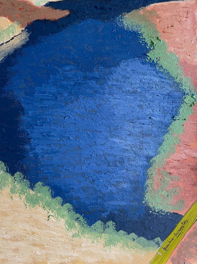 Original Abstract Expressionism Landscape Painting by Cecilia Anastos