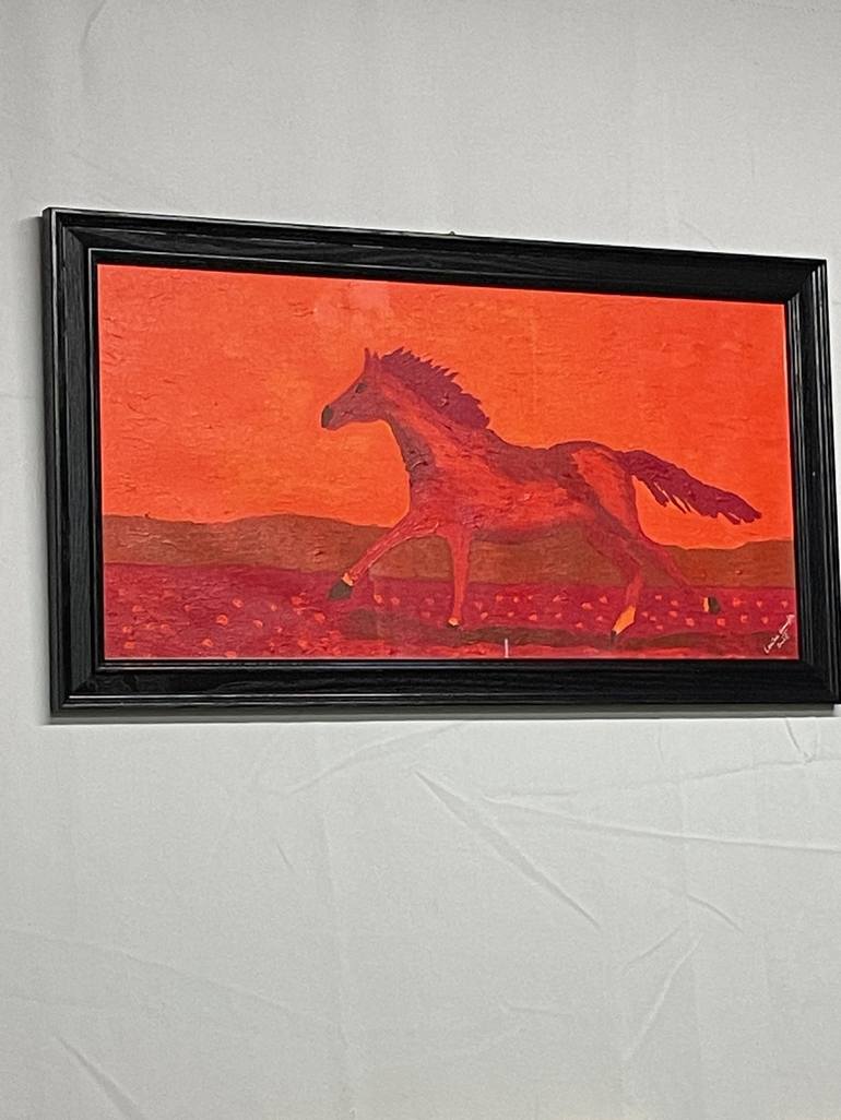 Original Horse Painting by Cecilia Anastos