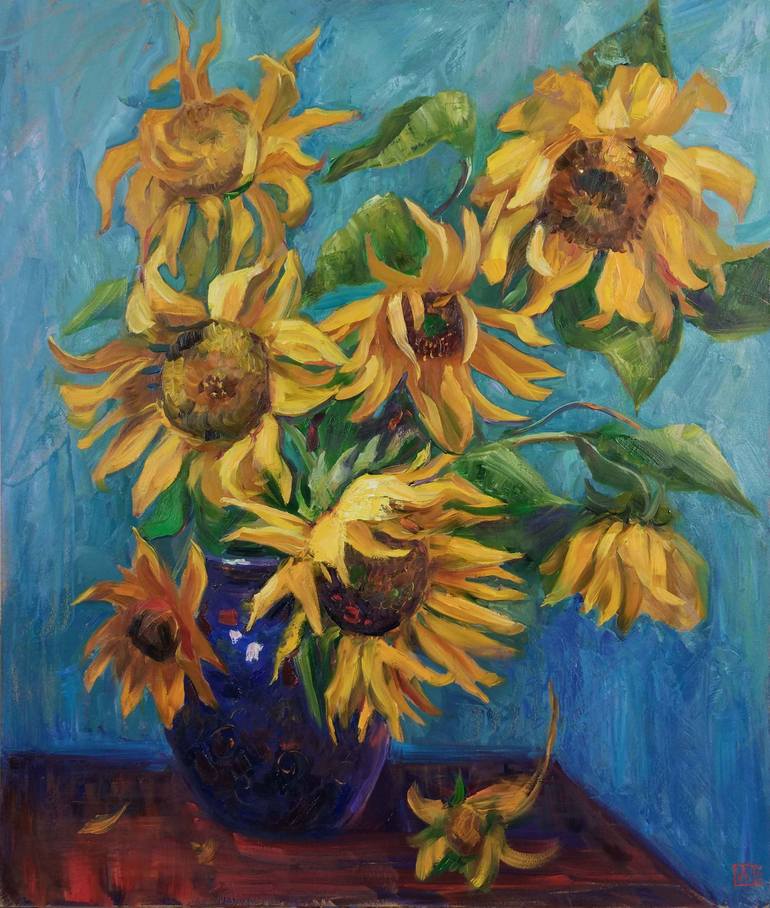 Sunny bouquet Painting by Maya Kors | Saatchi Art