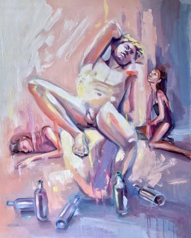 Original Figurative Erotic Paintings by Valeriya Radchenko