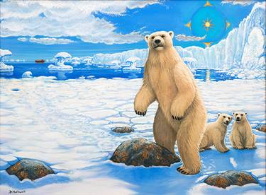 Original Fine Art Animal Painting by David Halliwell