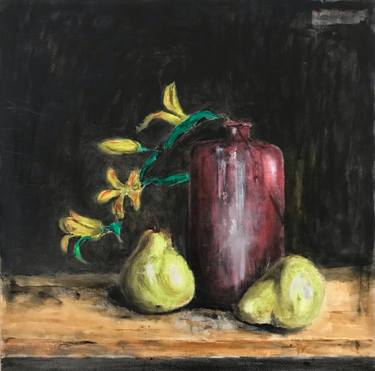 Two Pears and Red Bottle thumb