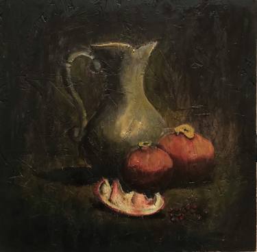 Original Still Life Paintings by Renil Anthony