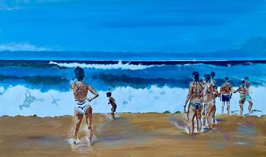 Original Conceptual Beach Paintings by Nassia Chytiroglou