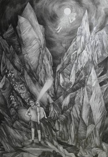 Print of Expressionism Landscape Drawings by Seohyun Lim