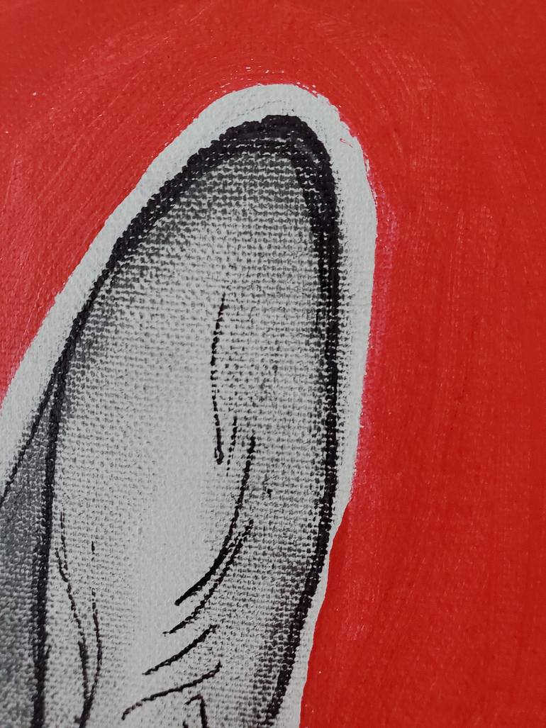 Original Illustration Dogs Painting by Leah Friesen