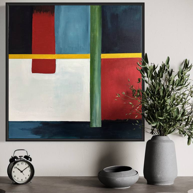Original Abstract Painting by Kloo  Pascale Rey-Texier