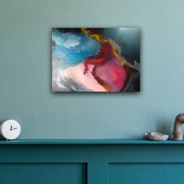 Original Abstract Painting by Kloo  Pascale Rey-Texier