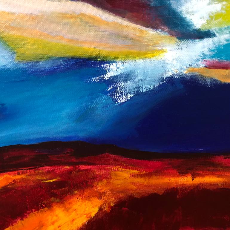 Original Abstract Painting by Kloo  Pascale Rey-Texier