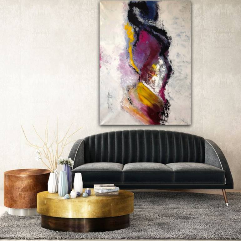 Original Abstract Painting by KLOO  Pascale REY-TEXIER