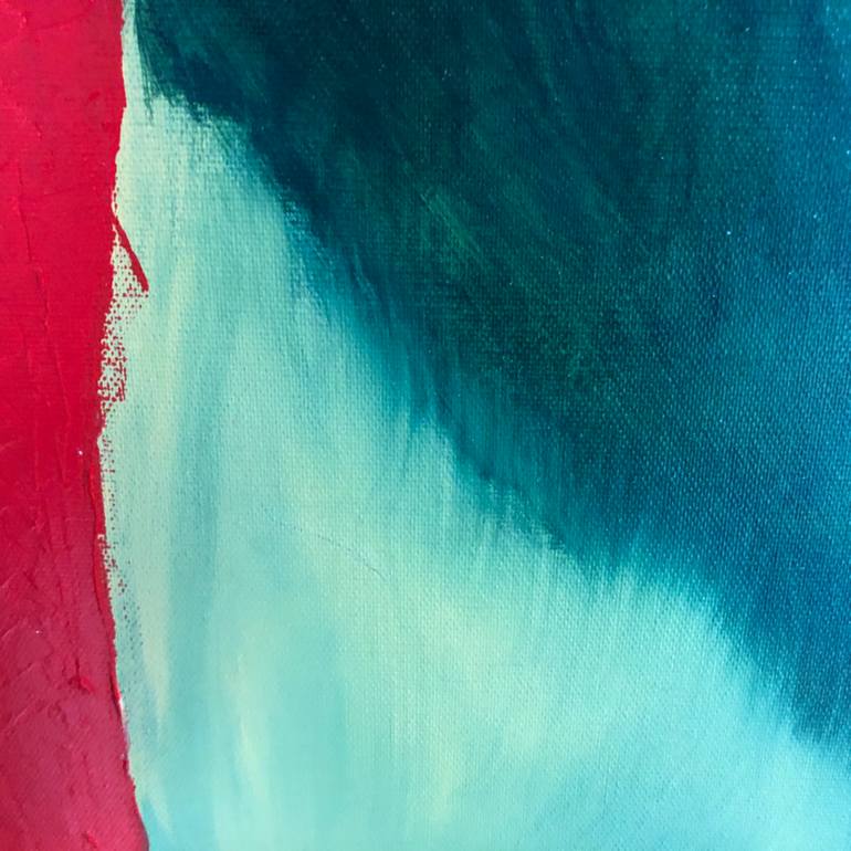 Original Abstract Expressionism Abstract Painting by Kloo  Pascale Rey-Texier