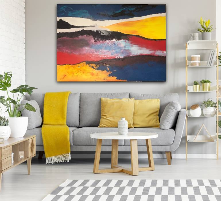 Original Abstract Painting by KLOO  Pascale REY-TEXIER