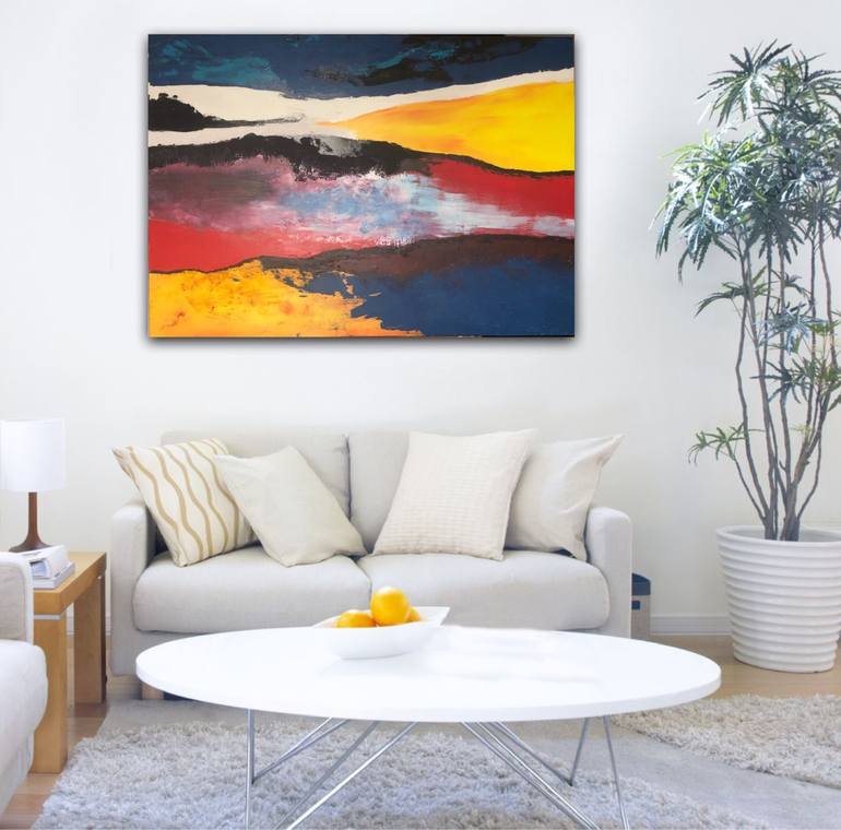 Original Abstract Painting by KLOO  Pascale REY-TEXIER
