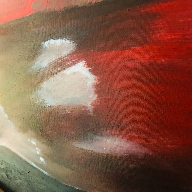 Original Abstract Expressionism Abstract Painting by Kloo  Pascale Rey-Texier