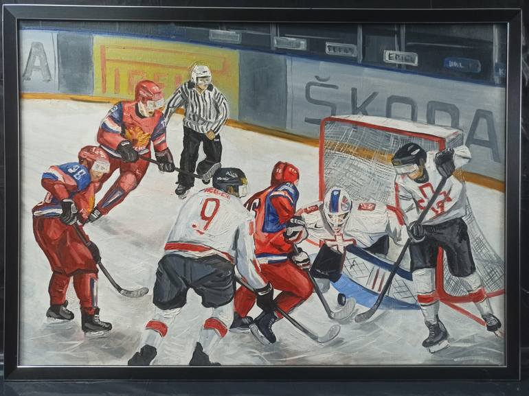 Original Fine Art Sport Painting by Ivan Yudin