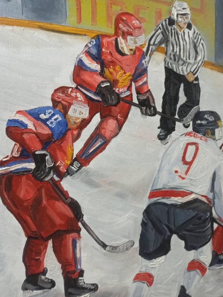 Original Fine Art Sport Painting by Ivan Yudin