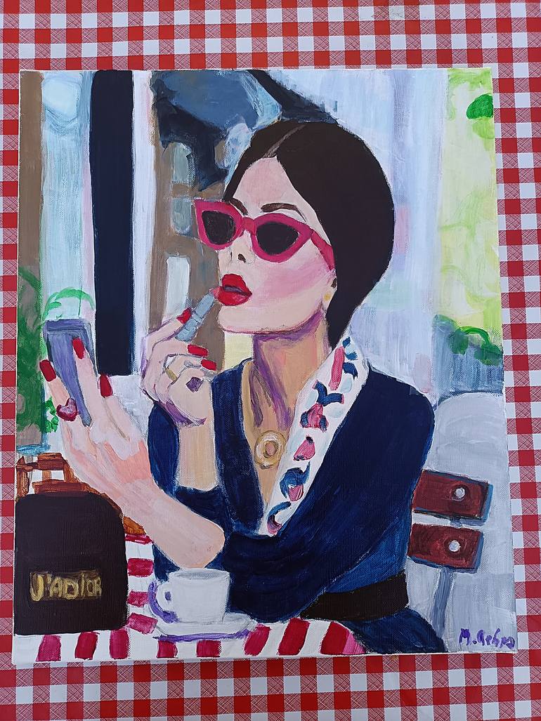 Original Contemporary People Painting by Marit Refsnes