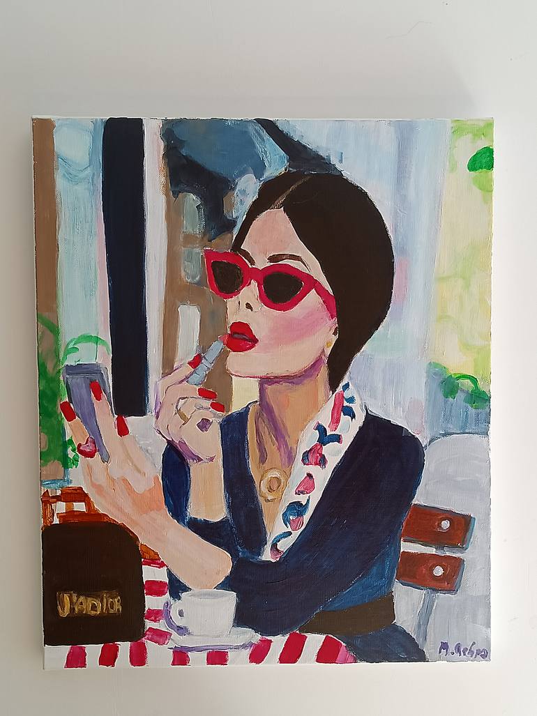 Original Contemporary People Painting by Marit Refsnes