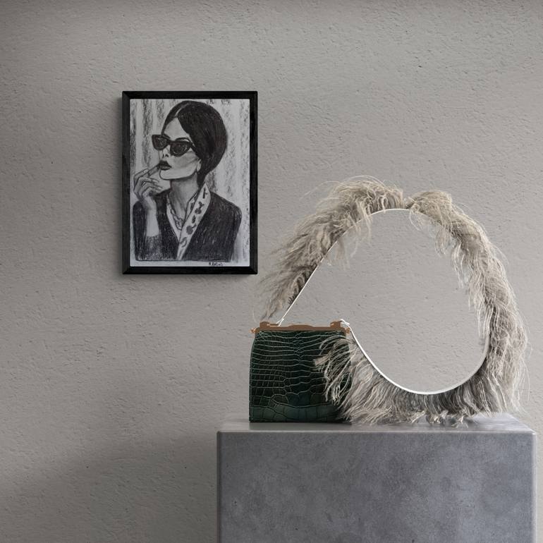 Original Contemporary People Drawing by Marit Refsnes