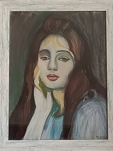 My version of "Julie Daydreaming" after Berthe Morisot thumb