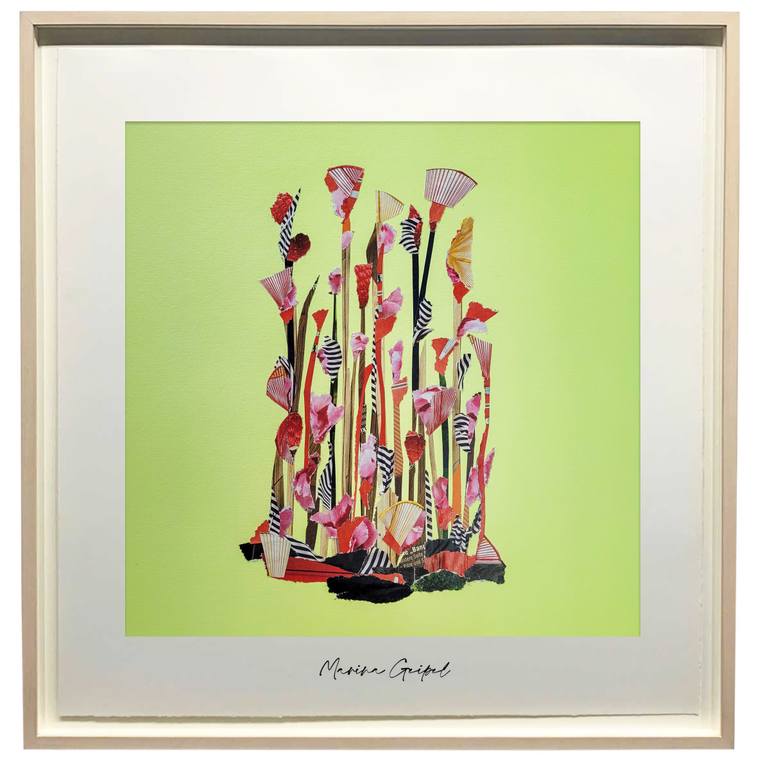 Original Abstract Botanic Collage by Marina Geipel