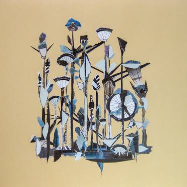 Original Abstract Botanic Collage by Marina Geipel