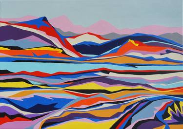 Print of Abstract Landscape Paintings by Marina Geipel