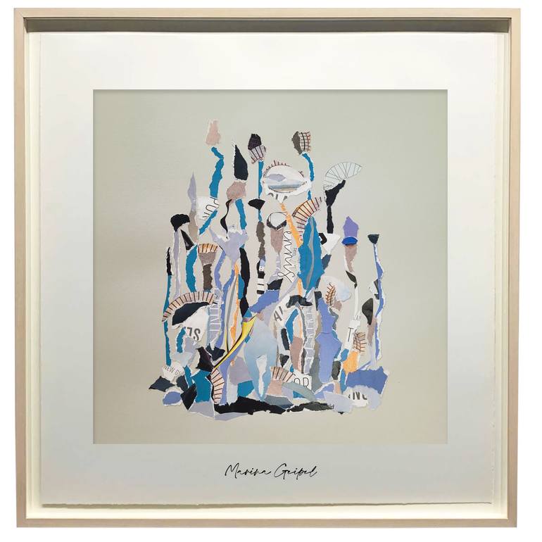 Original Abstract Botanic Collage by Marina Geipel