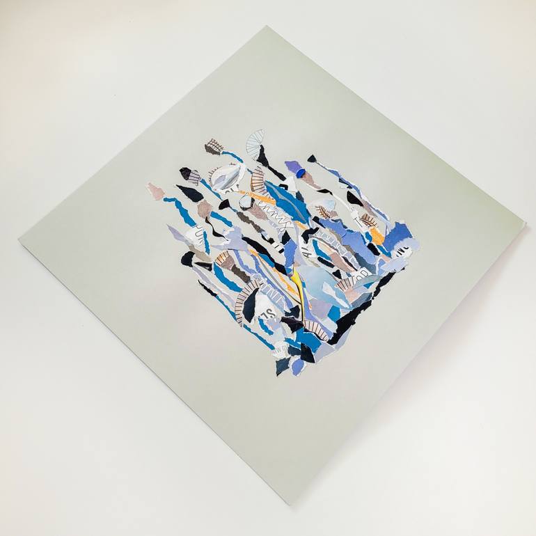 Original Abstract Botanic Collage by Marina Geipel