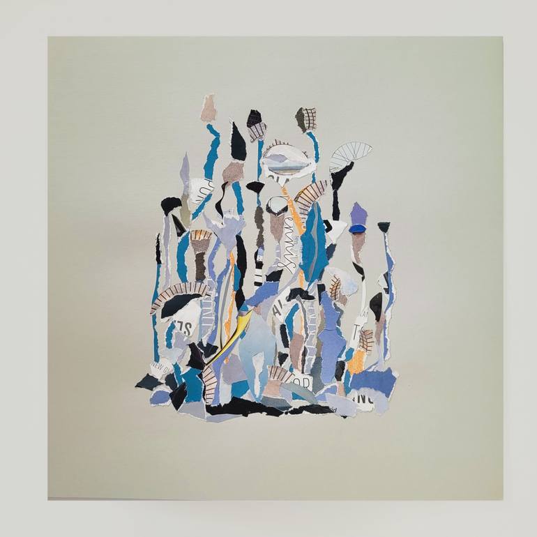 Original Abstract Botanic Collage by Marina Geipel