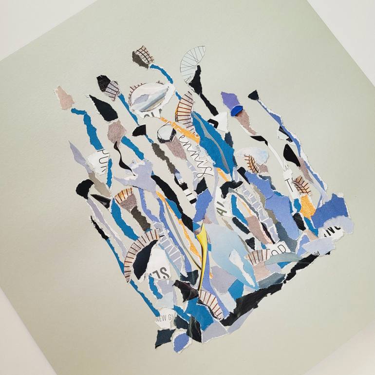 Original Abstract Botanic Collage by Marina Geipel