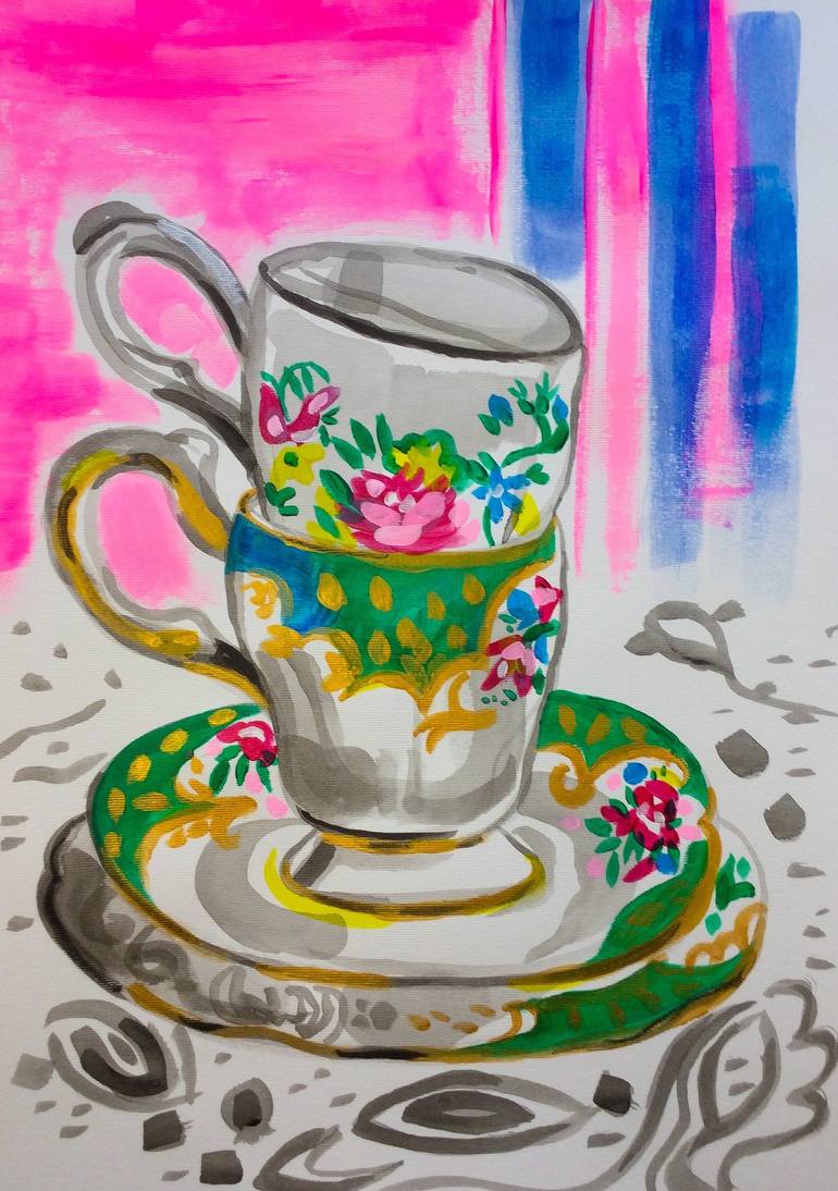 Original Expressionism Food & Drink Paintings by Art Of Emma Ryan