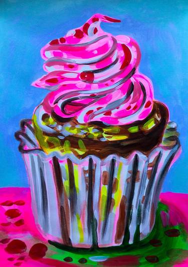 Original Expressionism Food & Drink Paintings by Emma Ryan