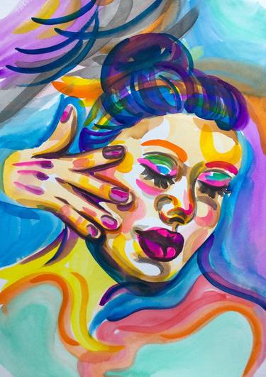 Original Expressionism Women Paintings by Emma Ryan