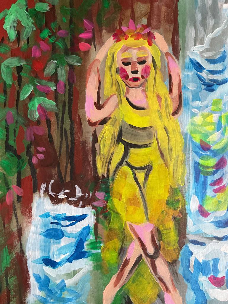 Original Expressionism Women Painting by Art Of Emma Ryan