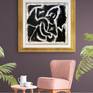 Artwork in golden frames (Framing Idea)