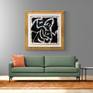 Artwork in golden frames (Framing Idea)