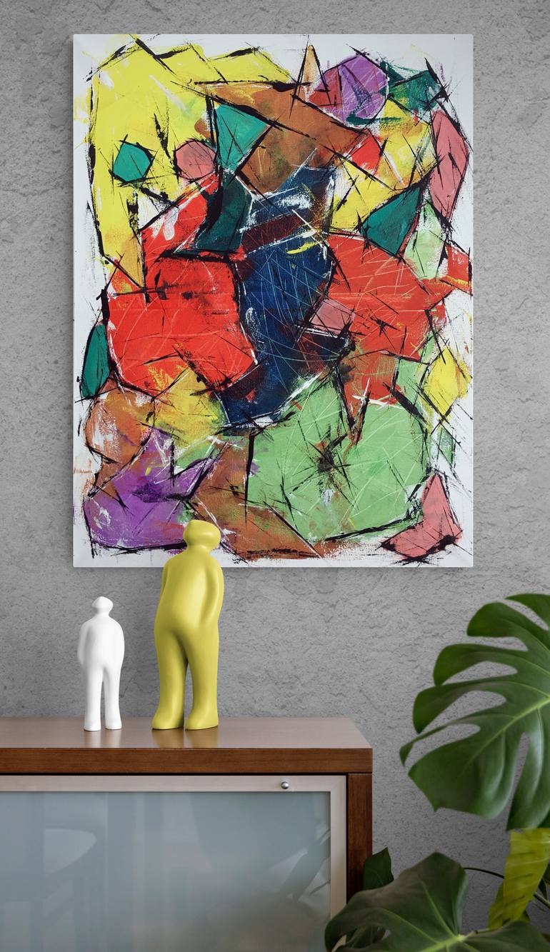 Original Abstract Expressionism Abstract Painting by Niko Ekman