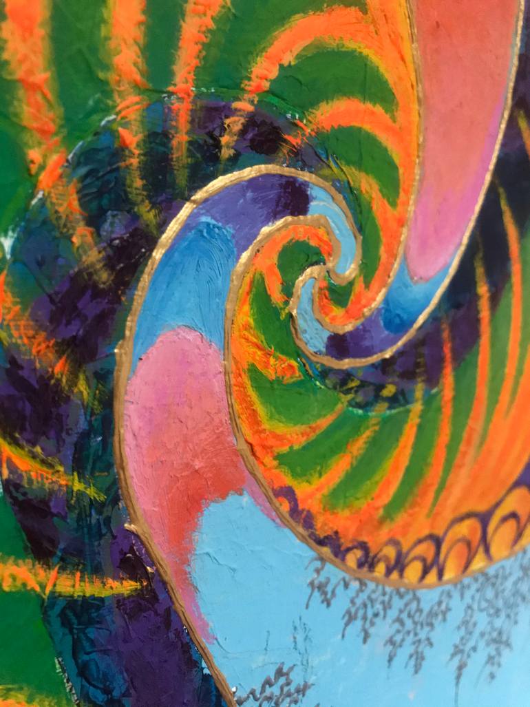 Original Modernism Abstract Painting by Oleg Gandzuk