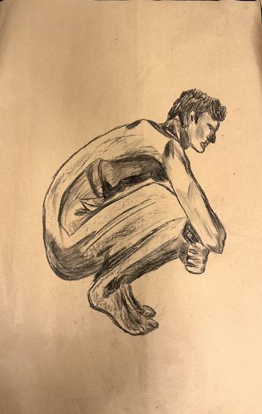 Original Impressionism Nude Drawings by Saman Khan