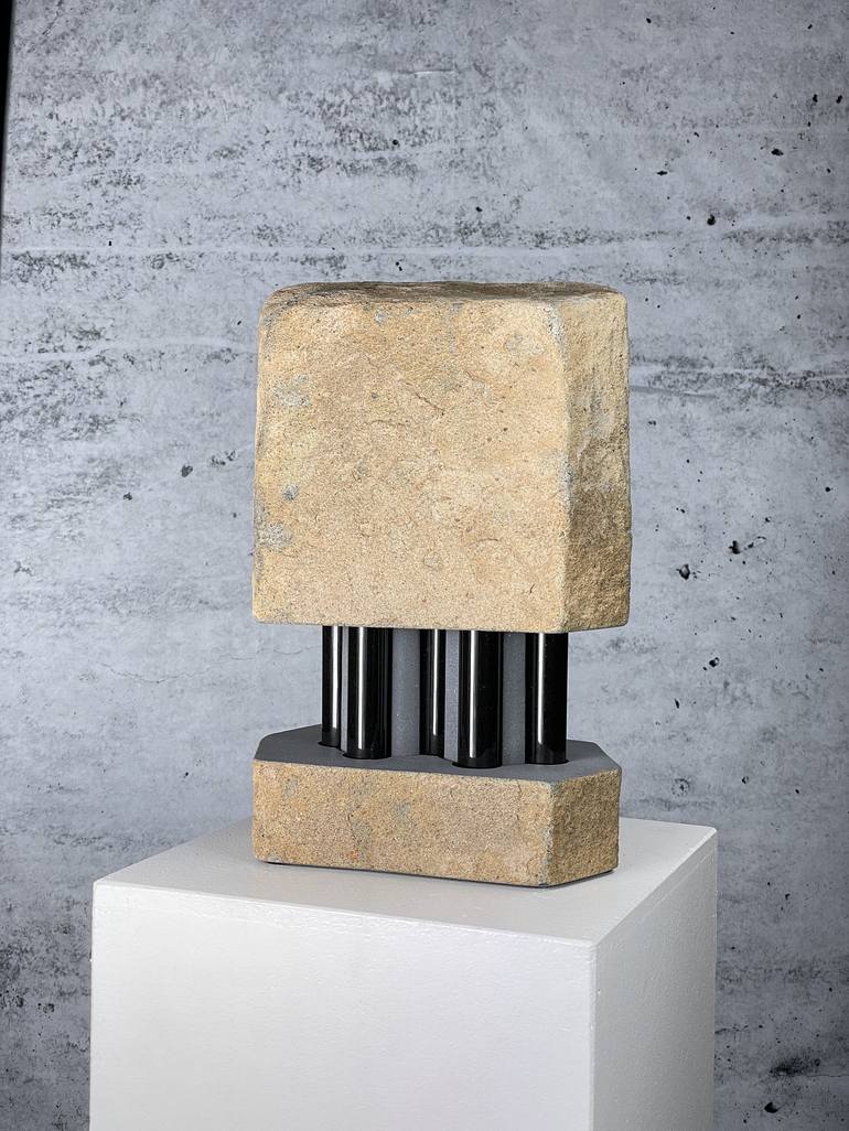 Original Abstract contemporaryart stonesculpture Conceptual Figurative Abstract Sculpture by Christoph Jakob